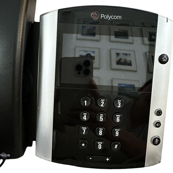Polycom VVX 601 Office Phone Touchscreen Media Corded Telephone 2201-48600-001 - Picture 2 of 5